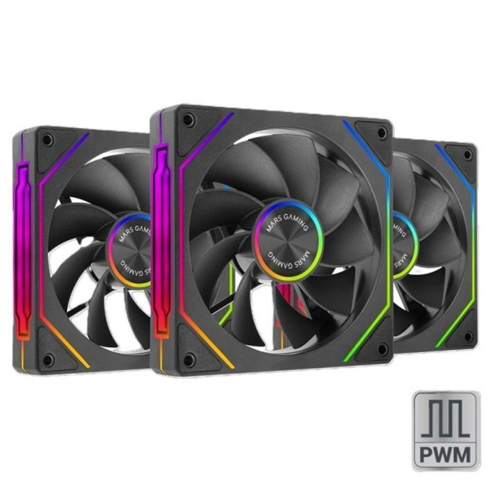 mars gaming ventilador mars gaming mf   linkfinity argb 3x 120mm negro