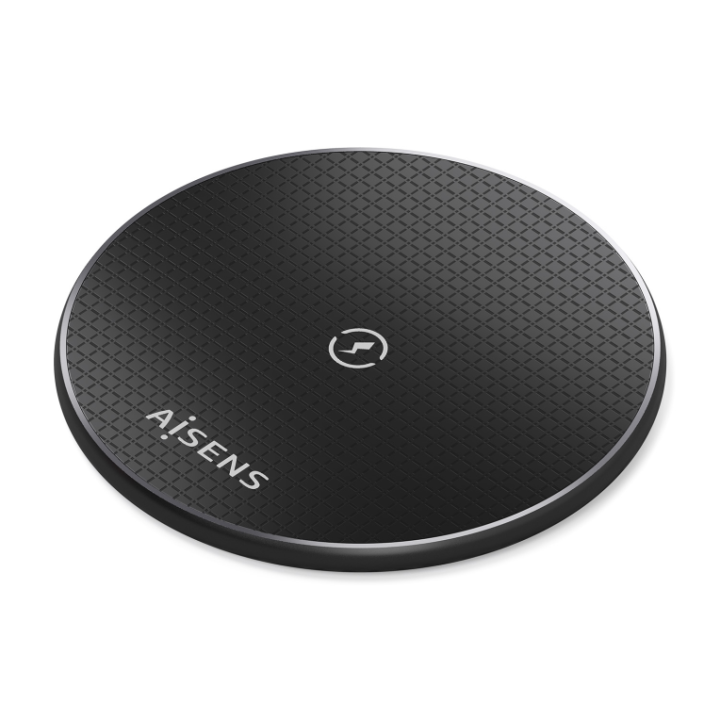 cargador aisens inalambrico usb c 15w para movil negro