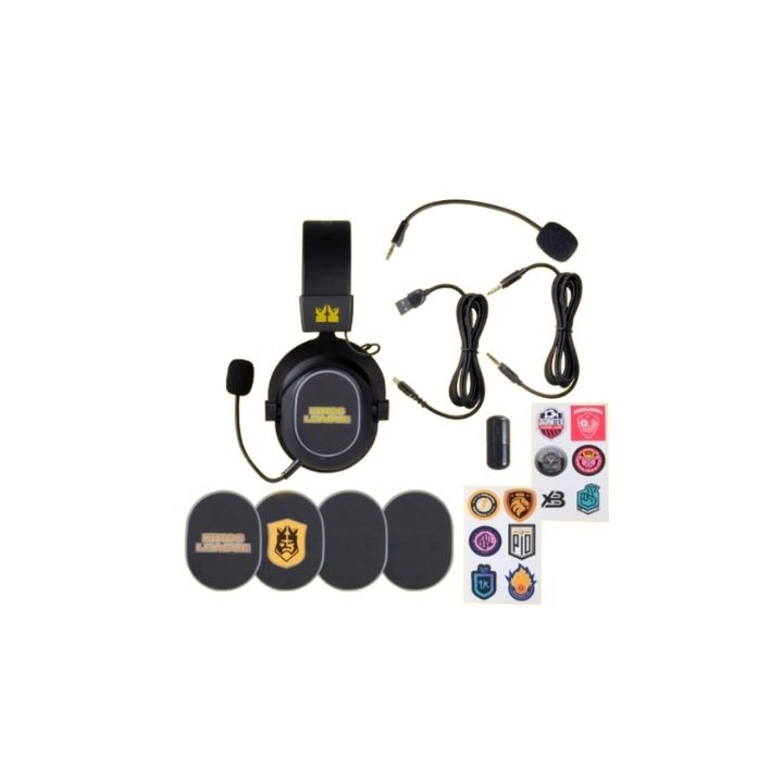 auriculares gaming blade kings league trimodo bl,2.4ghz,3.5mm placas magneticas person.