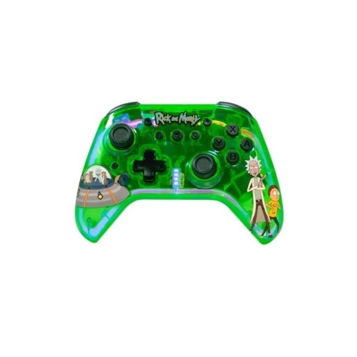 gamepad wireless blade rick and morty compatible pc switch mobile luz led