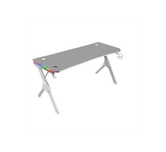mars gaming mesa mars gaming mgd140rgbw blanco 140cm