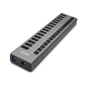 i   tec hub i   tec usb 3.0 de carga con 16 puertos usb 3.0 y adaptador de alimentacion 90w