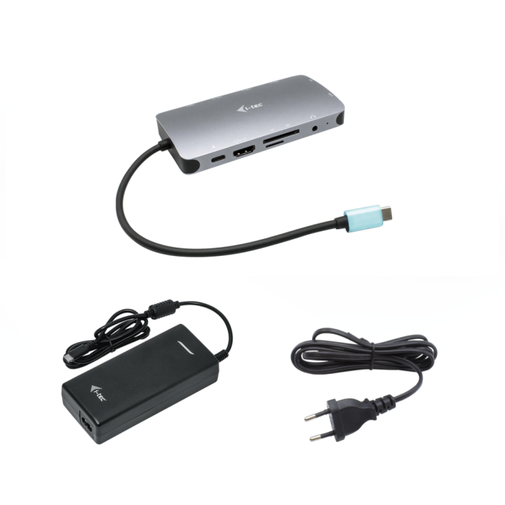 i   tec nano dock i   tec usb   c metal hdmi   vga with lan + cargador 112w