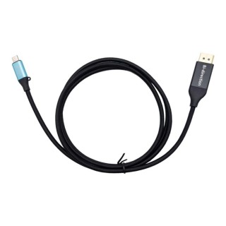 i   tec cable displayport a usb tipo c i   tec 1.5m    macho   macho    negro