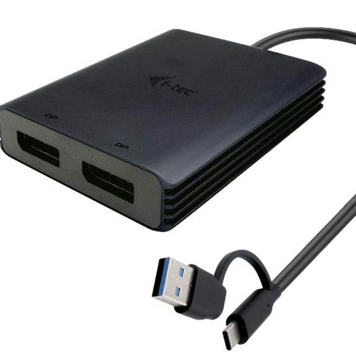 i   tec adaptador usb tipo a   usb tipo c a displayport i   tec macho   hembra    negro