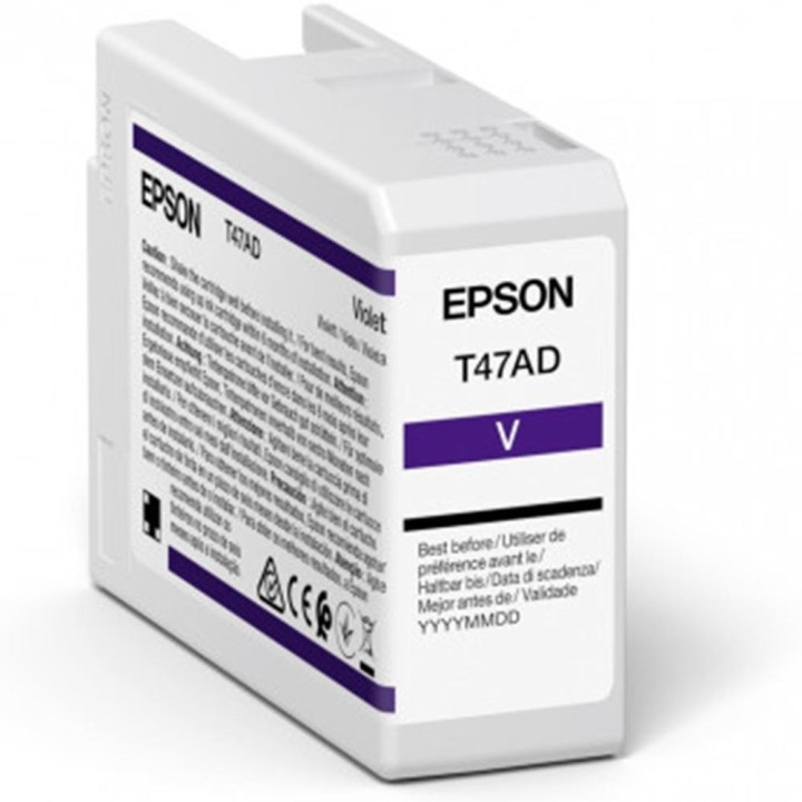 epson cartucho tinta epson t47ad violeta