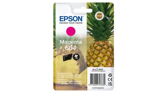 epson cartucho epson 604 magenta c13t10g34010 xp2200 wf   2910 pina