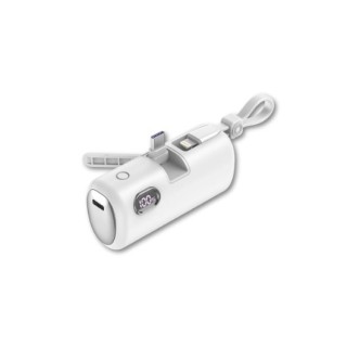 powerbank qcharx teseo 5000mah blanco mini