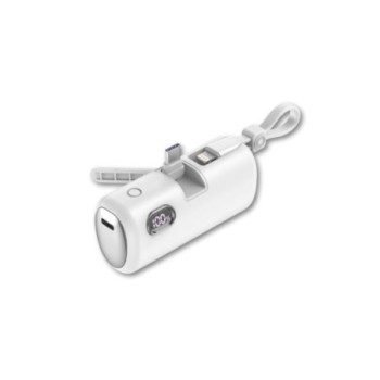 powerbank qcharx teseo 5000mah blanco mini