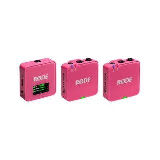 microfono rode wireless go iii pink usb c trs 20hz omnidirectional alcance 260m