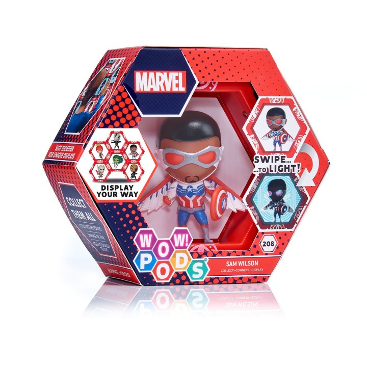 wow stuff figura wow pod marvel -  sam wilson