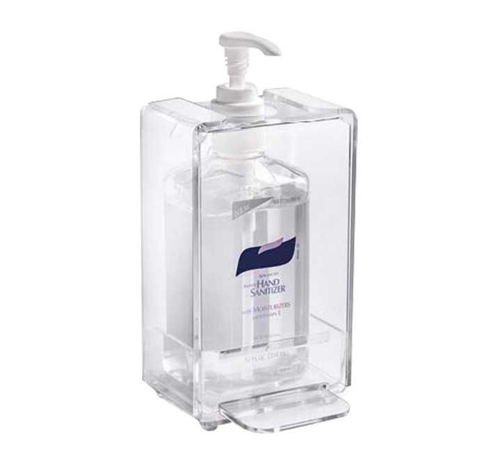 soporte disp. deflecto gel desinf. mesa/pared peq.