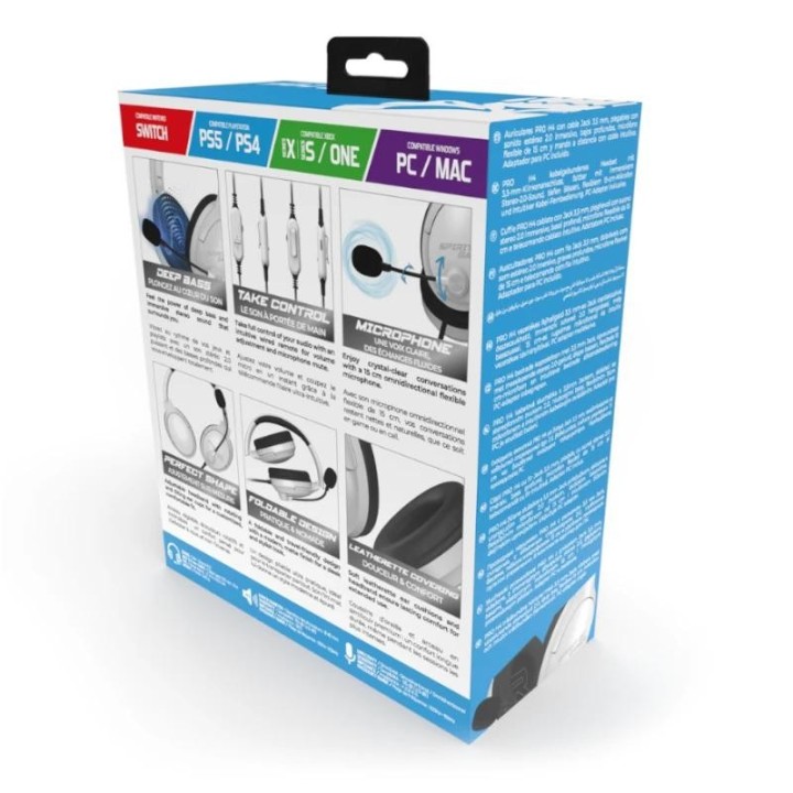 spirit of gamer auricular pro h4 blanco