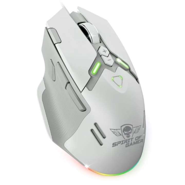 spirit of gamer raton elite m60 blanco rgb