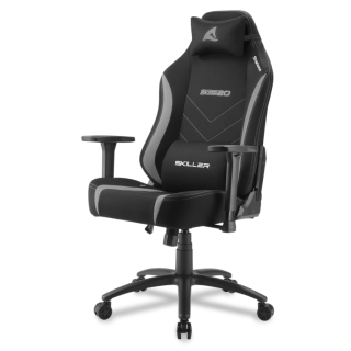 silla gaming sharkoon sgs20 fabric negro/gris