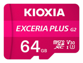 micro sd kioxia 64gb exceria plus g2 uhs i c10 con adaptador