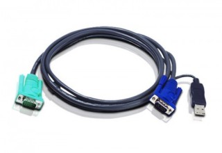 aten aten 2l5205u cable para video, teclado y raton  kvm  negro 5 m