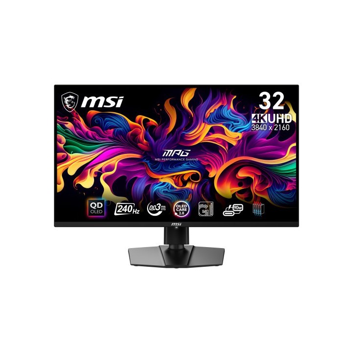 msi msi mpg 321urx qd oled pantalla para pc 80 cm  31.5  3840 x 2160 pixeles 4k ultra hd qdoled negr