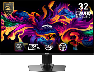 msi msi mag 321up qd oled pantalla para pc 80 cm  31.5  3840 x 2160 pixeles 4k ultra hd negro