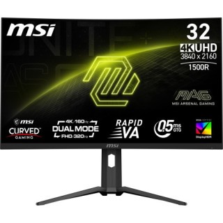 msi msi mag 321cupdf pantalla para pc 80 cm  31.5  3840 x 2160 pixeles 4k ultra hd lcd negro