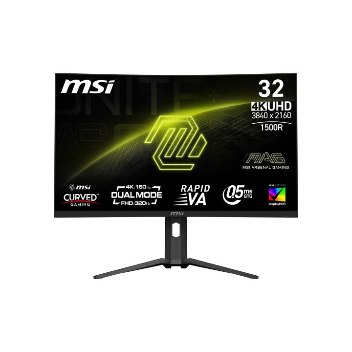 msi msi mag 321cupdf pantalla para pc 80 cm  31.5  3840 x 2160 pixeles 4k ultra hd lcd negro