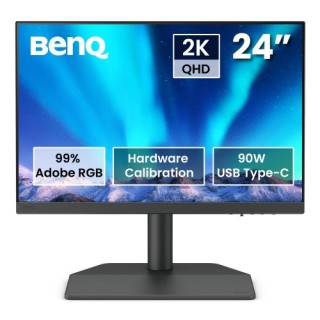 benq monitor para fotografos benq sw242q 24.1” ips,2k, 2560 x 1600, 16 10, 99% adobe rgb, 98% p3,