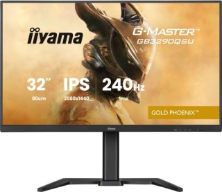 iiyama monitor iiyama, 32 pulgadas, g master gb3271qsu b1 fast ips qhd 165hz 1ms freesync usb a alta