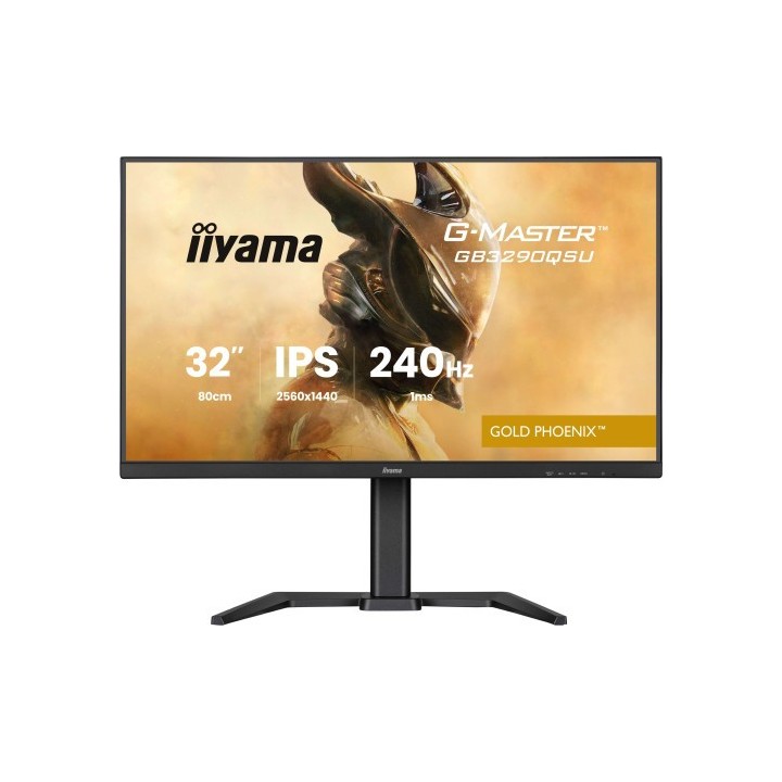 iiyama monitor iiyama, 32 pulgadas, g master gb3271qsu b1 fast ips qhd 165hz 1ms freesync usb a alta