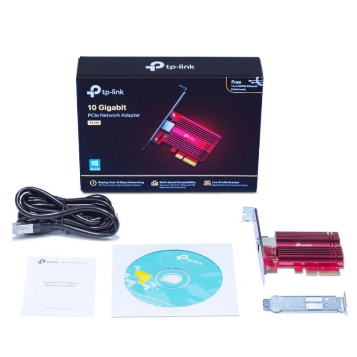 tp link tx401 adaptador red pcie 10gb
