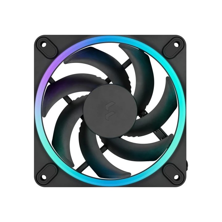 fractal design fractal ventilador caja  momentum 12 rgb 3 pack black fd f m