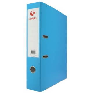 grafoplas archivador palanca 65 color azul claro folio lomo ancho 290x350x75 grafoplas 17279533  pac