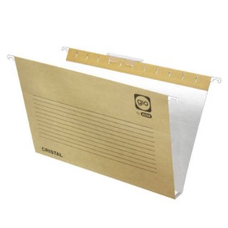 gio carpeta colgante cajon visor corto cristal a4 lomo 30 k. bicolor gio 400021943  pack  25 unidade