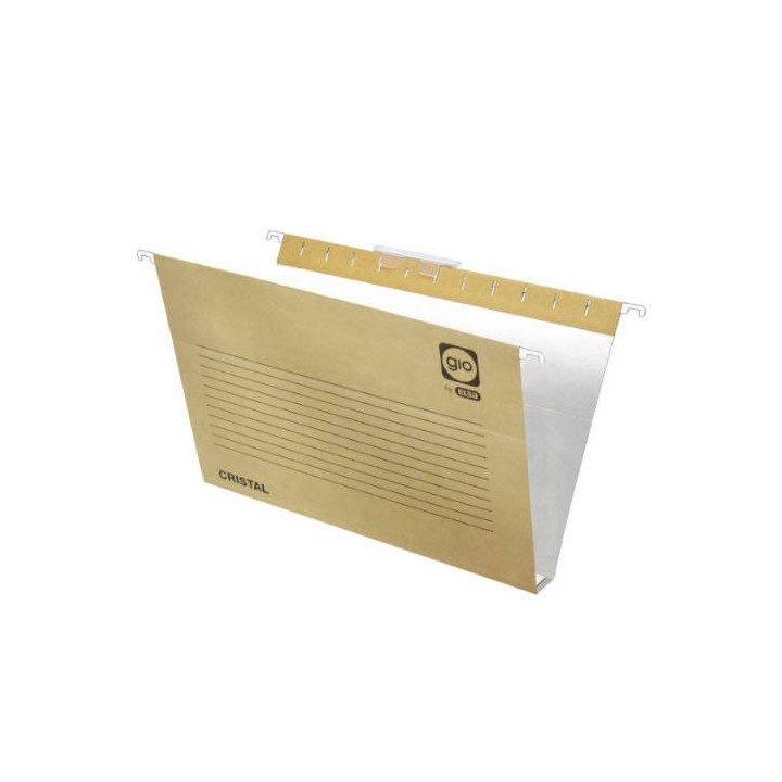 gio carpeta colgante cajon visor corto cristal a4 lomo 30 k. bicolor gio 400021943  pack  25 unidade