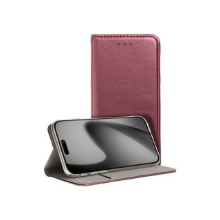 funda cool flip cover  iphone 17 liso burgundy apertura tipo libro
