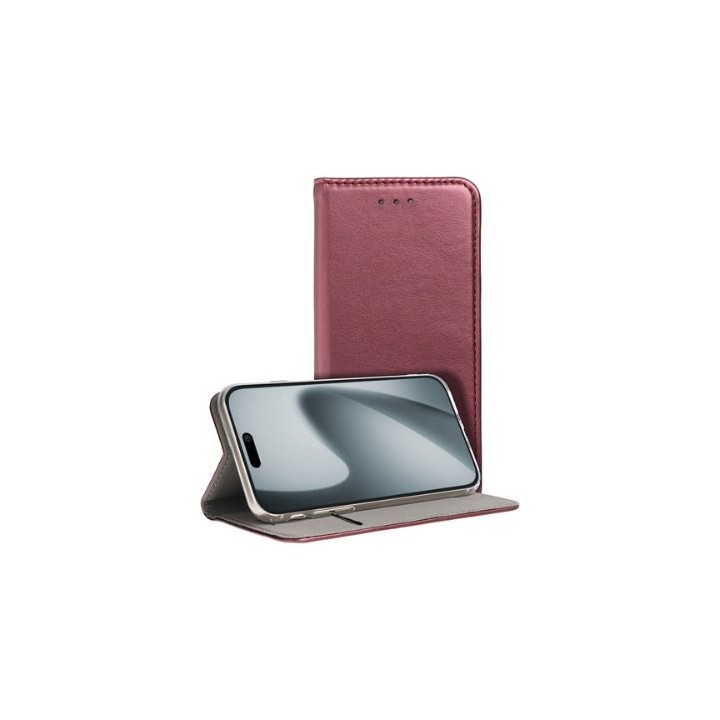 funda cool flip cover  iphone 17 pro liso burgundy apertura tipo libro