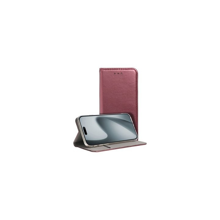 funda cool flip cover  iphone 17 pro liso burgundy apertura tipo libro