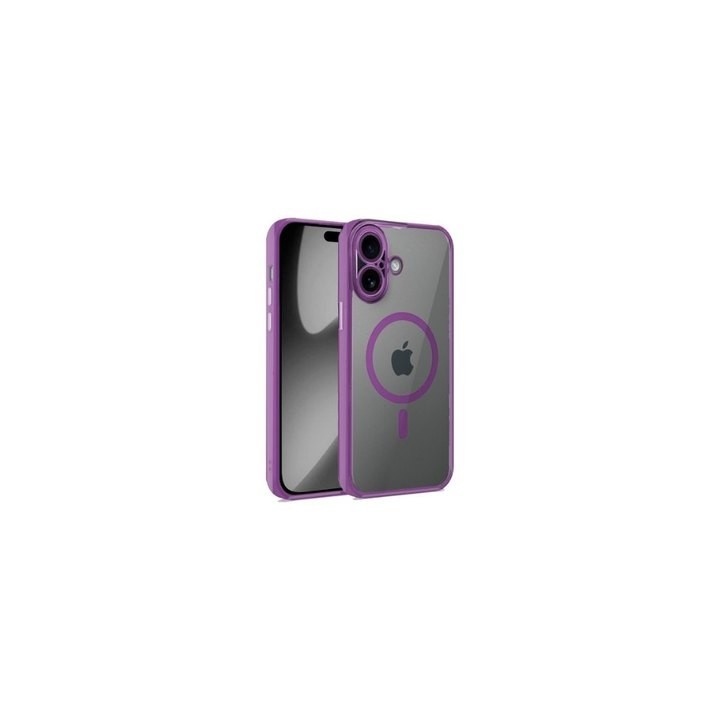 funda cool iphone 17 magnetica borde violeta compatible carga magnetica proteccion camara