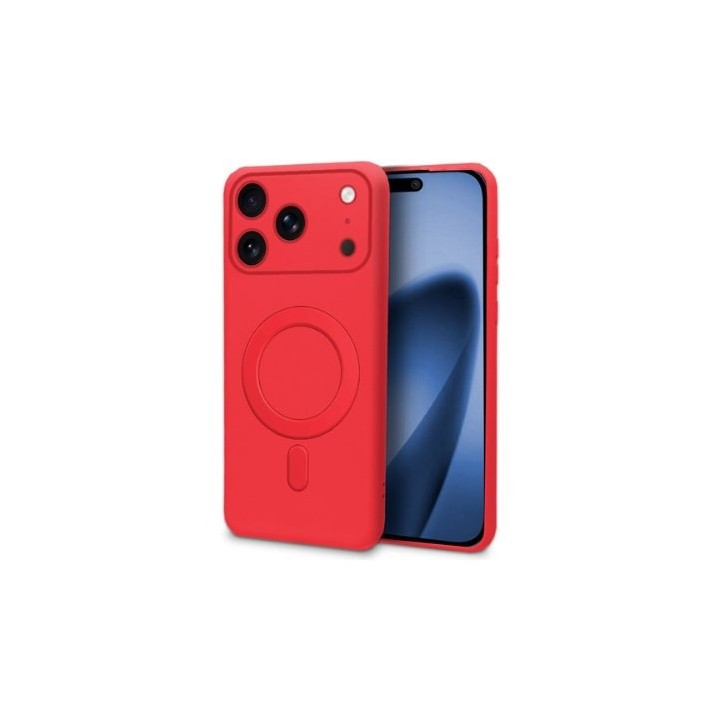 funda cool iphone 17 pro max magnetica cover rojo compatible carga magnetica proteccion camara