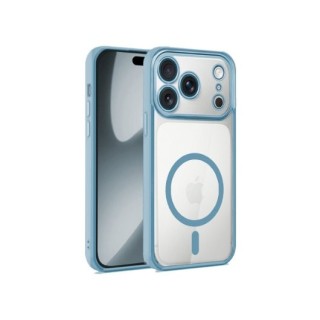 funda cool iphone 17 pro magnetica borde celeste compatible carga magnetica proteccion camara
