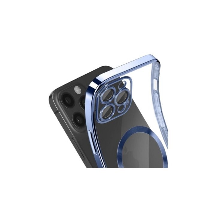 funda cool iphone 17 pro magnetica borde celeste compatible carga magnetica proteccion camara
