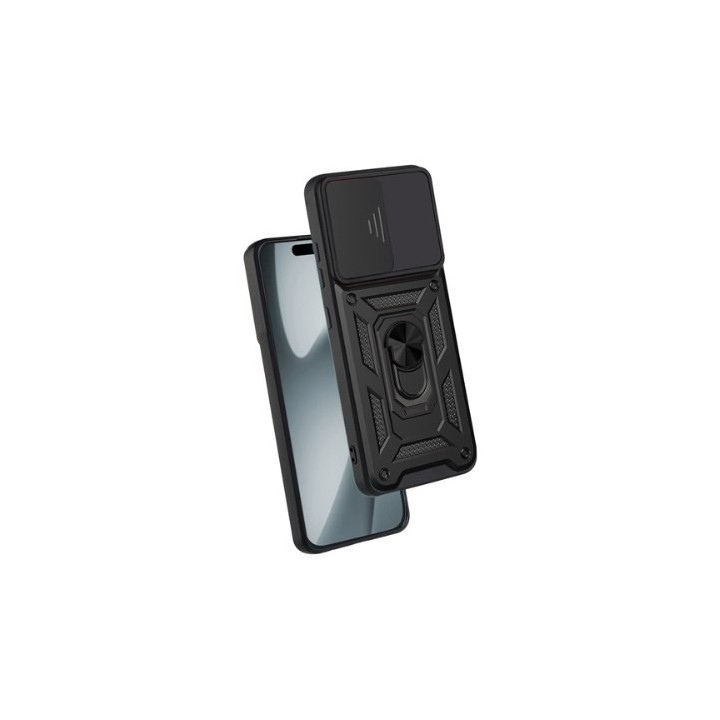 funda cool iphone 17 pro hard  ring negro anillo sujecion iman soporte magnetico