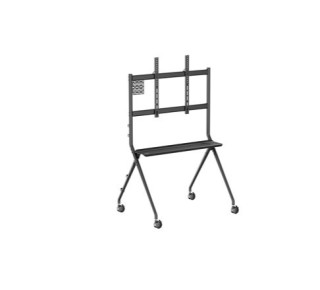 vogels vogels 7410110 essential meeting room trolley 50 86 80 kg with shelve and mini pc adapter ves