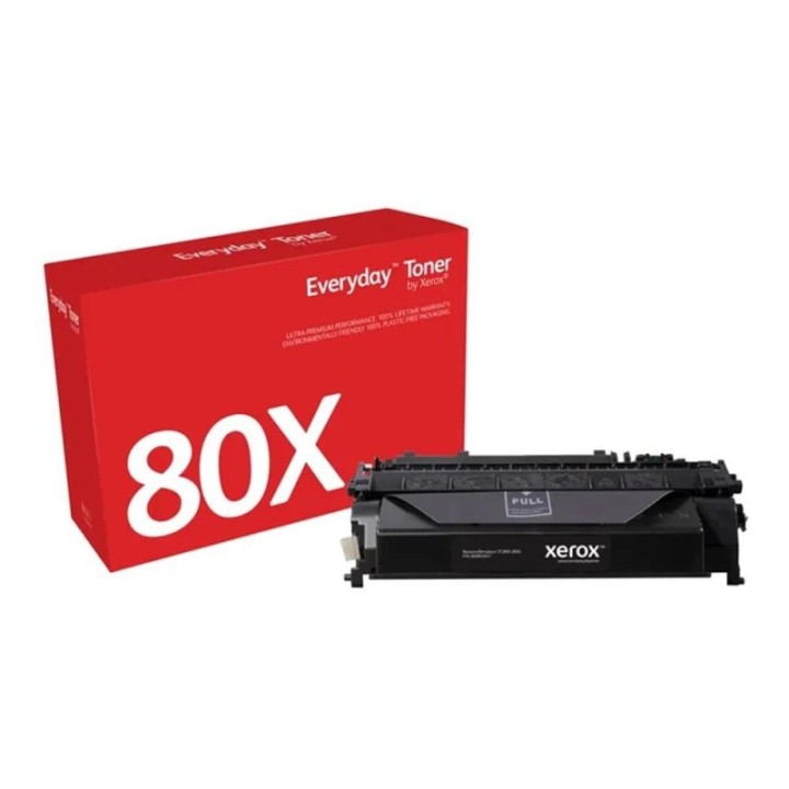 xerox toner xerox everyday compatible con hp 80x  cf280x  negro