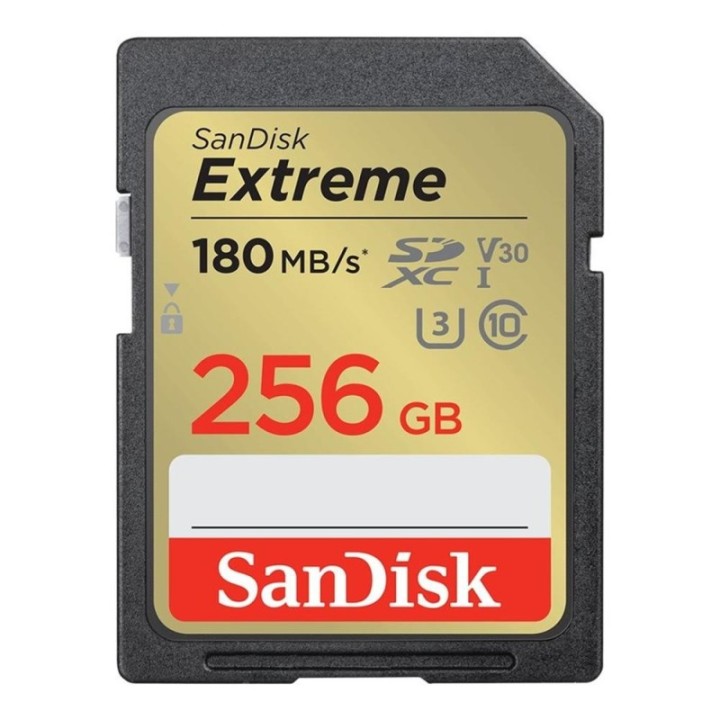 sandisk tarjeta memoria secure digital sdxc 256gb sandisk extreme clase 10 uhs   i u3