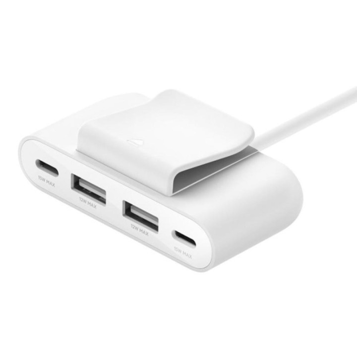 belkin hub belkin usb tipo c 4 en 1 blanco