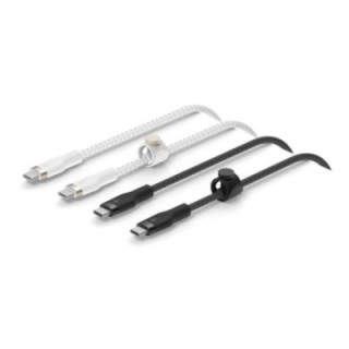 belkin cable usb tipo c belkin 1m    macho   macho    pack 2 blanco   negro