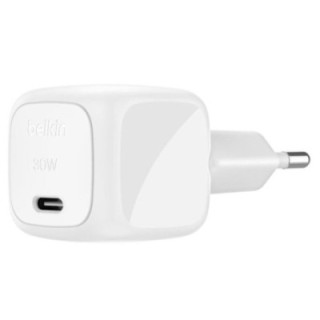belkin cargador de pared belkin wca008kqwh 30w usb tipo c blanco
