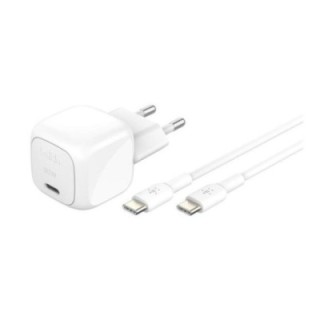 belkin cargador de pared belkin wca008kq1mwh   b6 30w usb tipo c + cable usb tipo c blanco