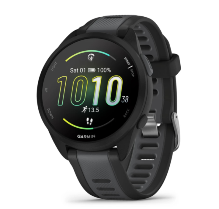 smartwatch garmin forerunner 165 43mm negro