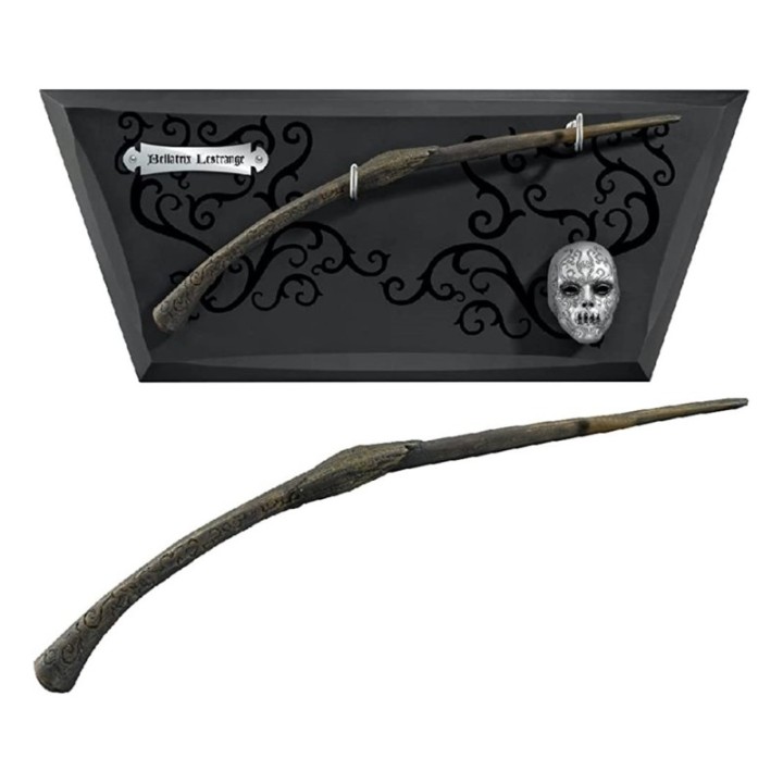 the noble collection replica the noble collection harry potter varita en expositor con mascara bella